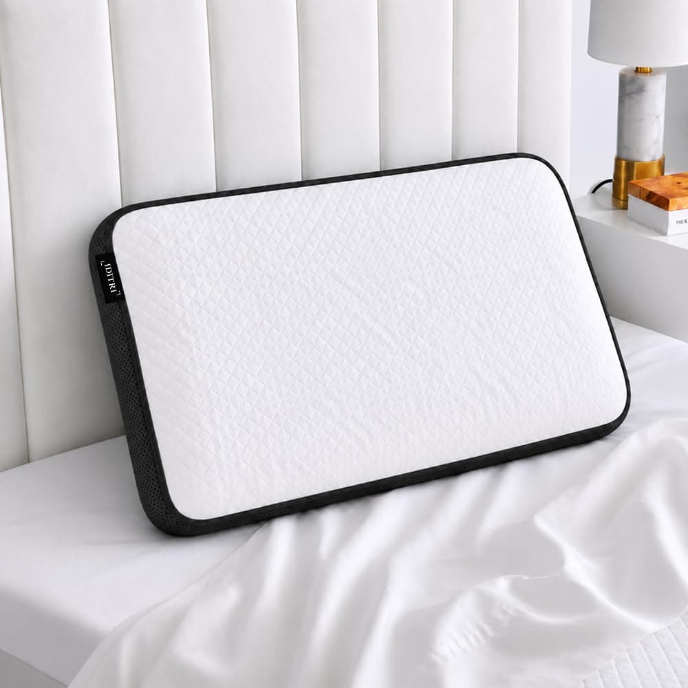 IDITRI Memory Foam Pillow for Sleeping, Even Surface Support, Ash Black
